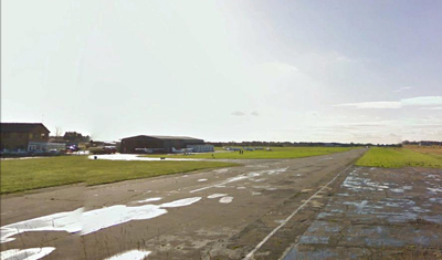 Looking south down the eastern peri-track